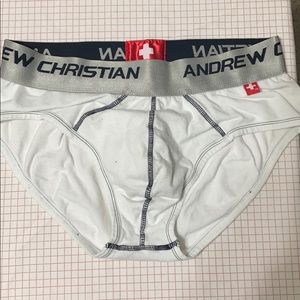 Andrew Christian briefs (white, L)